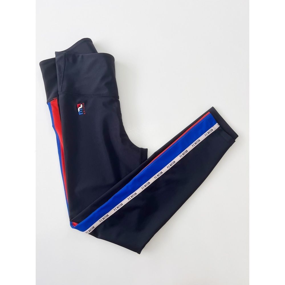 PE‎ Nation Jump Start High Rise Leggings Small Stripe